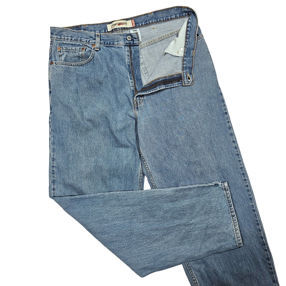 Levi's 560 Jeans Mens 38x34 Blue Medium Wash Comfort Fit Relaxed Tapered Y2K Dad